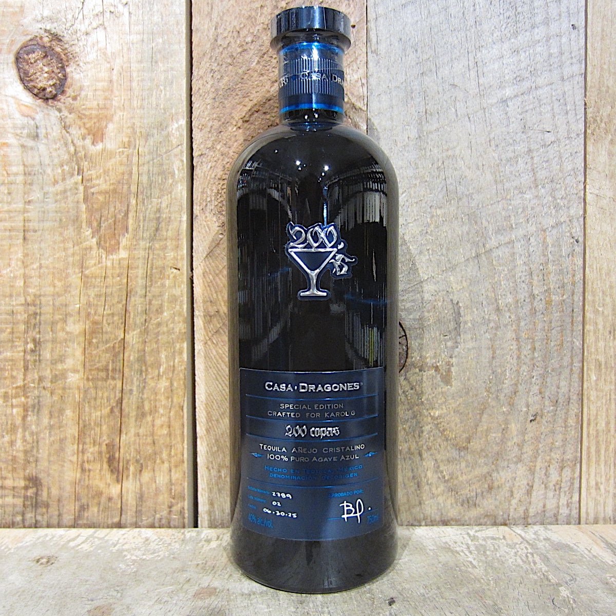Casa Dragones Karol G 200 Copas Cristalino Anejo Tequila 750ml