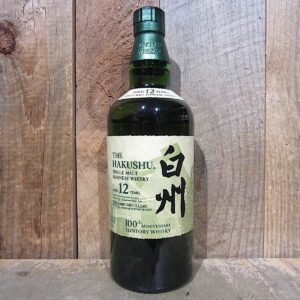 Hakushu Japanese Single Malt Whiskey 12 Year 100th Anniversary 750ml