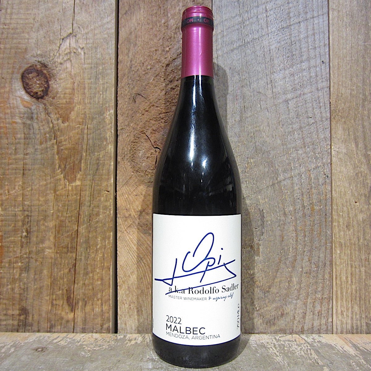 J Opi A.K.A Rodolfo Sadler Malbec 750ml