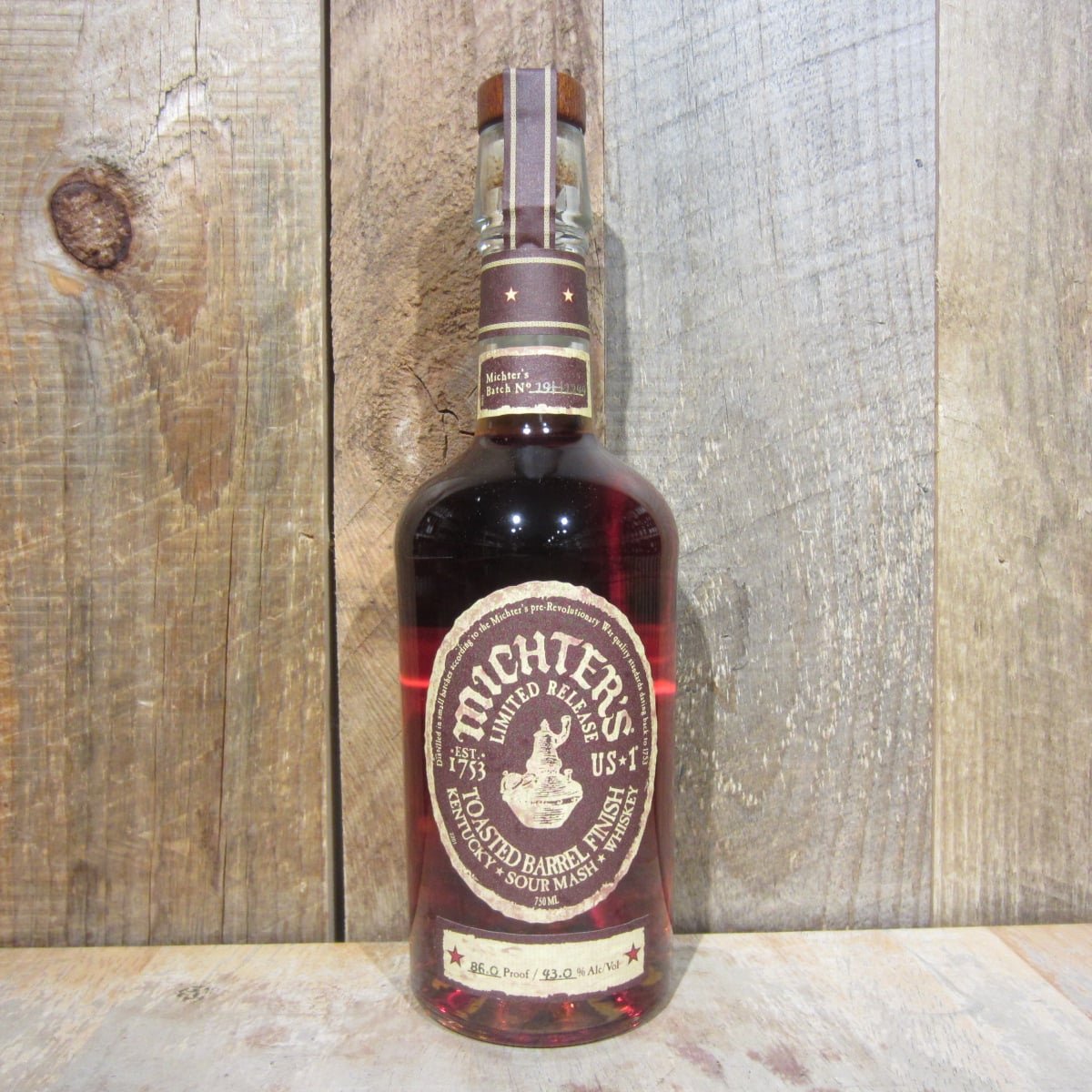 Michters Toasted Barrel Finish Sour Mash 750ml