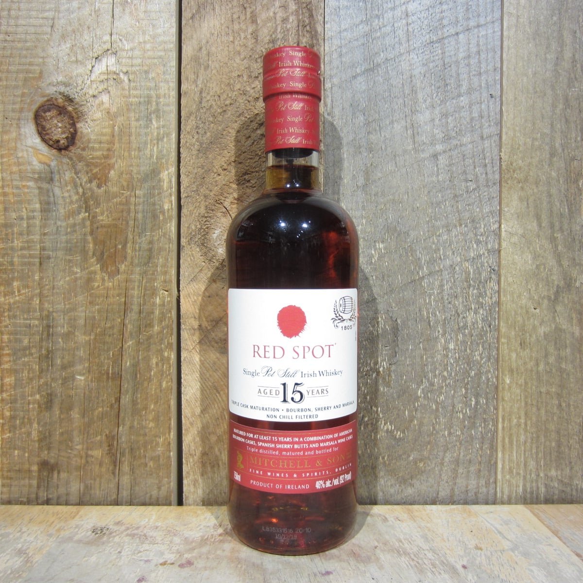 Red Spot 15 Year Irish Whiskey 750ml