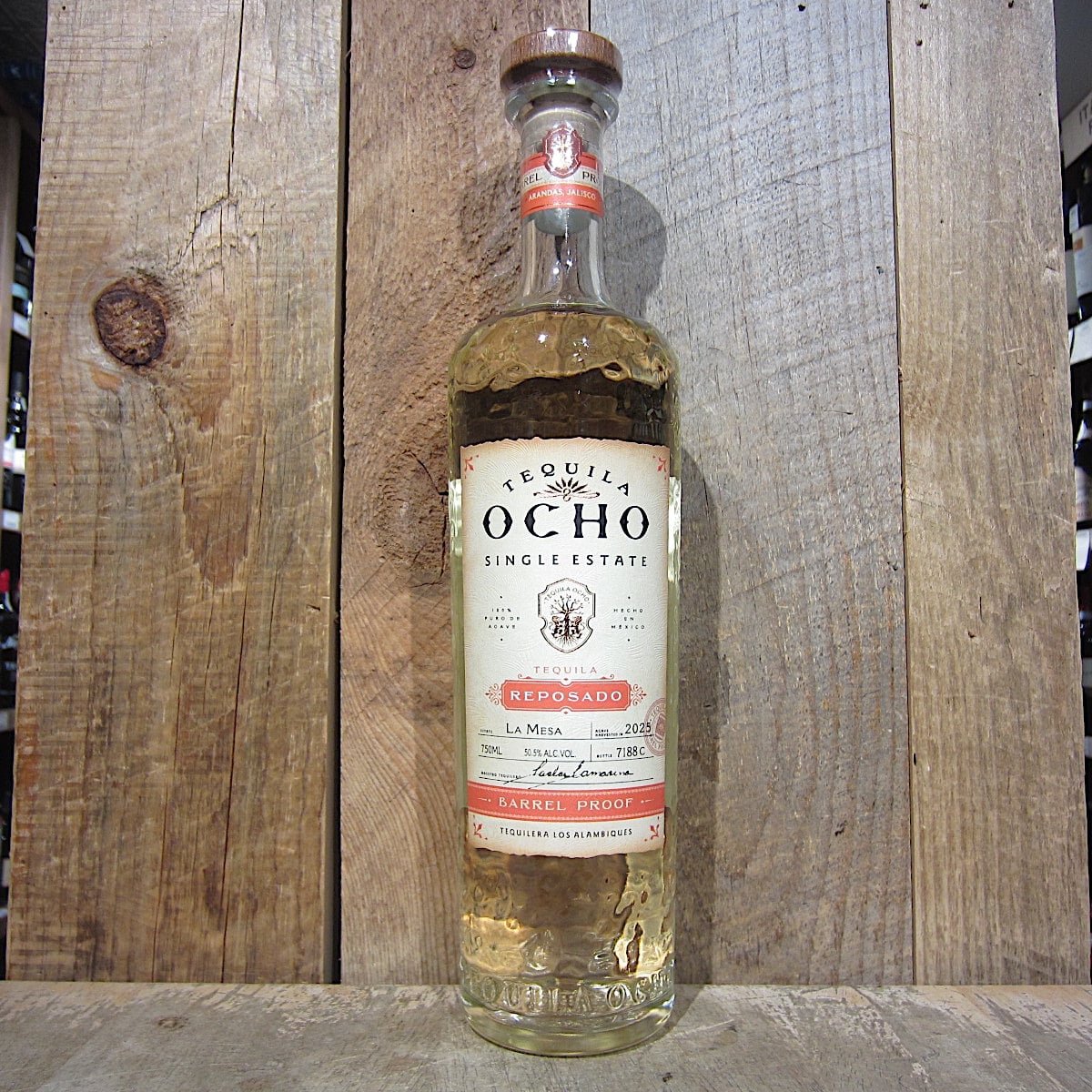 Tequila Ocho Reposado La Mesa Barrel Proof 750ml