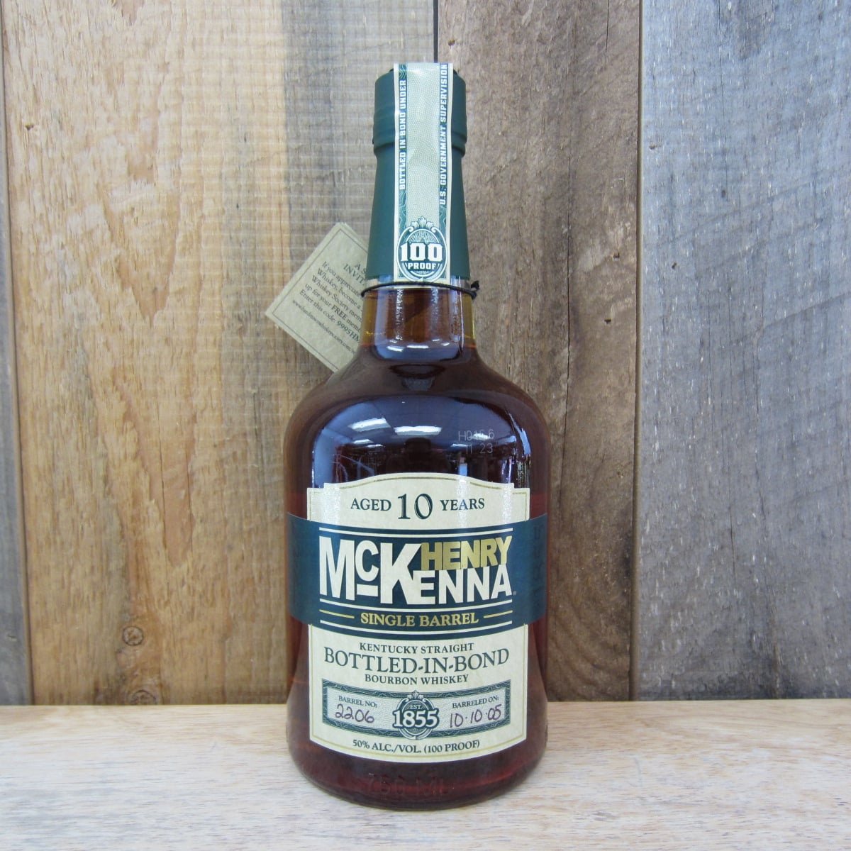 Henry Mckenna Bourbon Single Barrel 10 Year 750ml